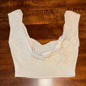 SHEIN Cream Crop Top